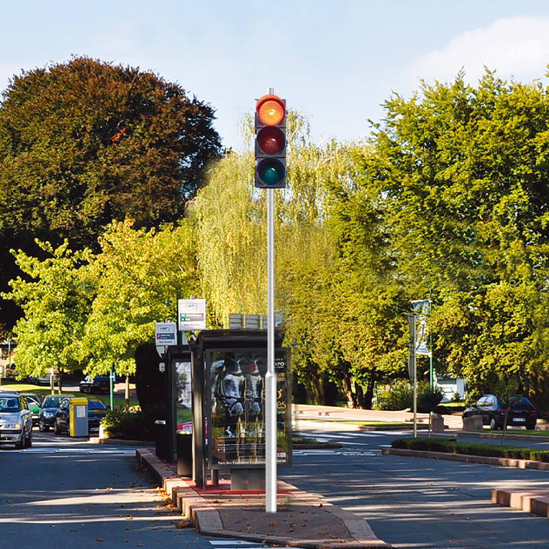 Poteau de trafic étagé en aluminium