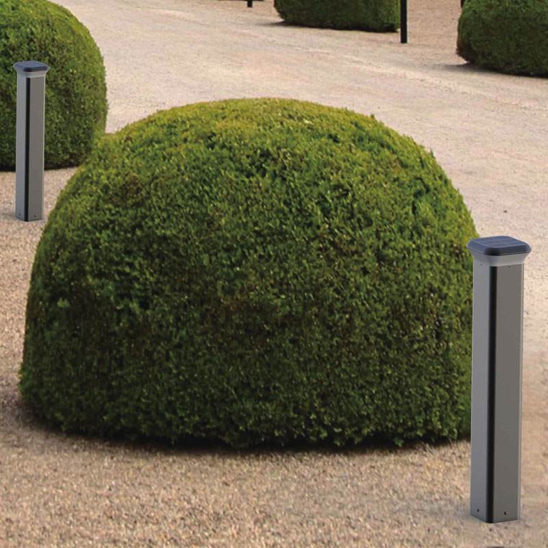 Poteau lumineux solaire en aluminium Murten