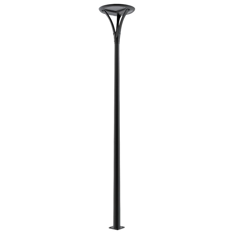 POTEAU Luminaire solaire en silicium monocristallin à pulvérisation de poudre métallique VOSS