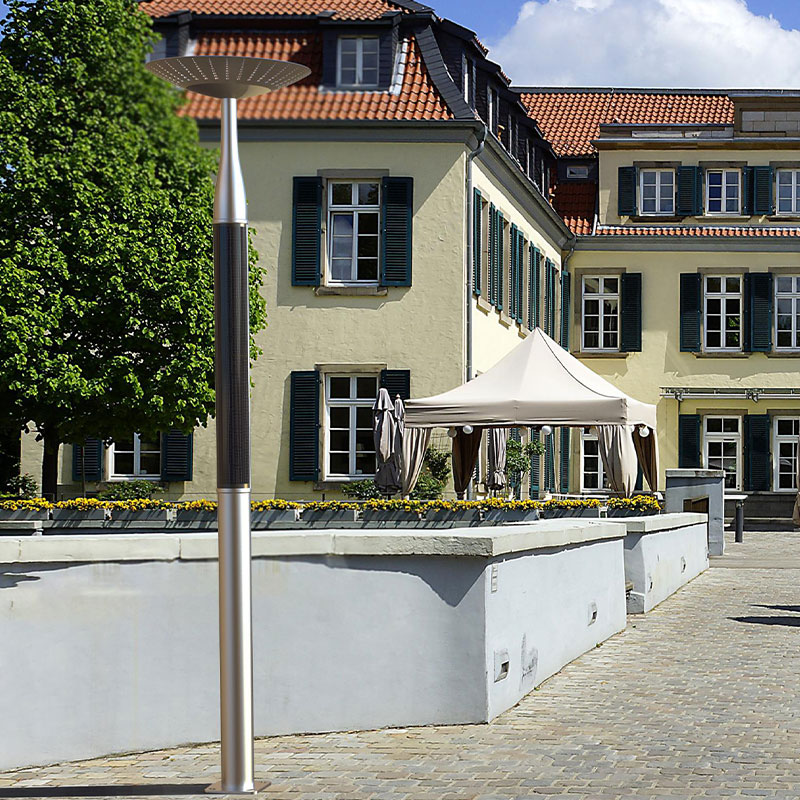 Poteau solaire flexible à pulvérisation de poudre métallique HJT TABOR