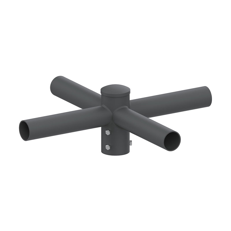 Adapteur de tenon externe horizontal rond de 4 pouces pour poteau d'éclairage