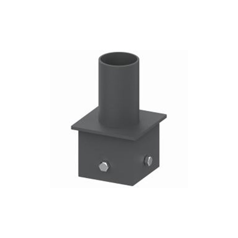 Adapteur de poteau d'éclairage avec tenon vertical carré de 4 pouces