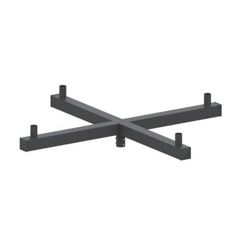 Adapteur de poteau d'éclairage avec tenon vertical carré de 4 pouces