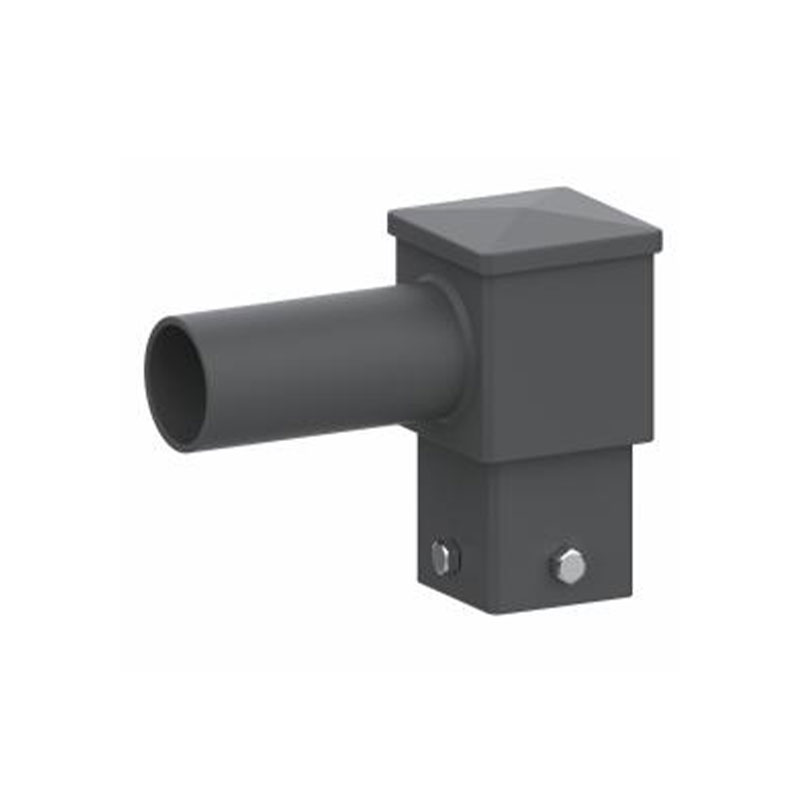 Adapteur de poteau d'éclairage avec tenon horizontal carré de 4 pouces