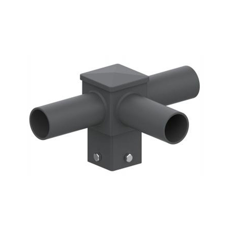 Adapteur de poteau d'éclairage avec tenon horizontal carré de 4 pouces