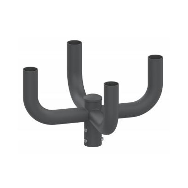 Adapteur de tenon externe vertical rond de 5 pouces pour poteau d'éclairage