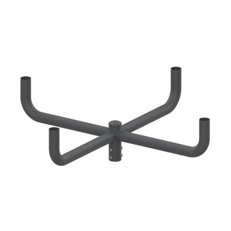 Adapteur de tenon externe vertical rond de 5 pouces pour poteau d'éclairage