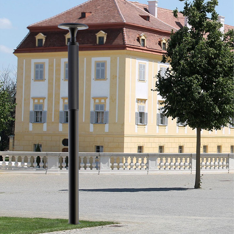 Poteau d'éclairage solaire flexible en aluminium HJT PAFOS