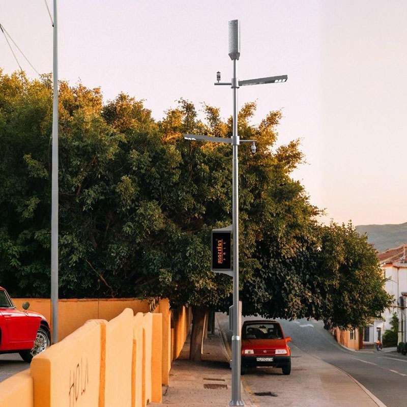 Poteau de lampadaire de ville intelligente en alliage d'aluminium