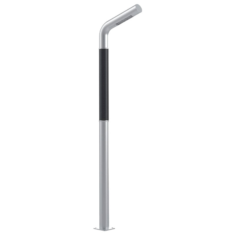 Poteau lumineux solaire flexible en aluminium LUGO HJT à pulvérisation de poudre métallique