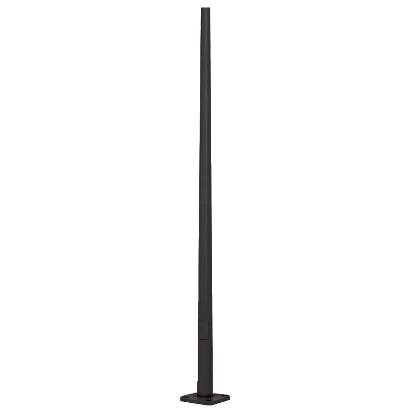 Poteau lumineux rond conique en acier