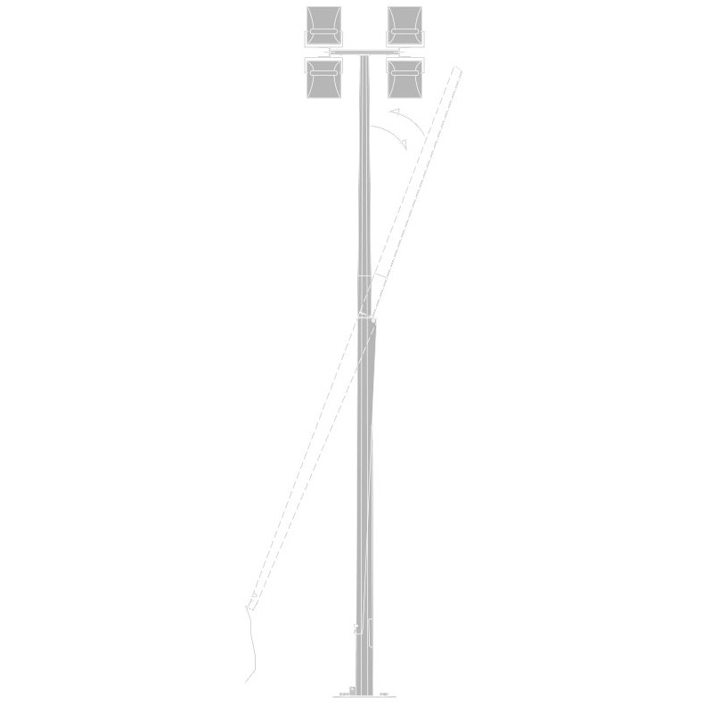 Dans quels contextes les lampadaires en acier sont-ils utilisés ?